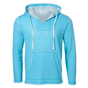 Men's Fleece Baja Pullover Size Large NWT Athleisure‎ Pacific Blue Boxercraft